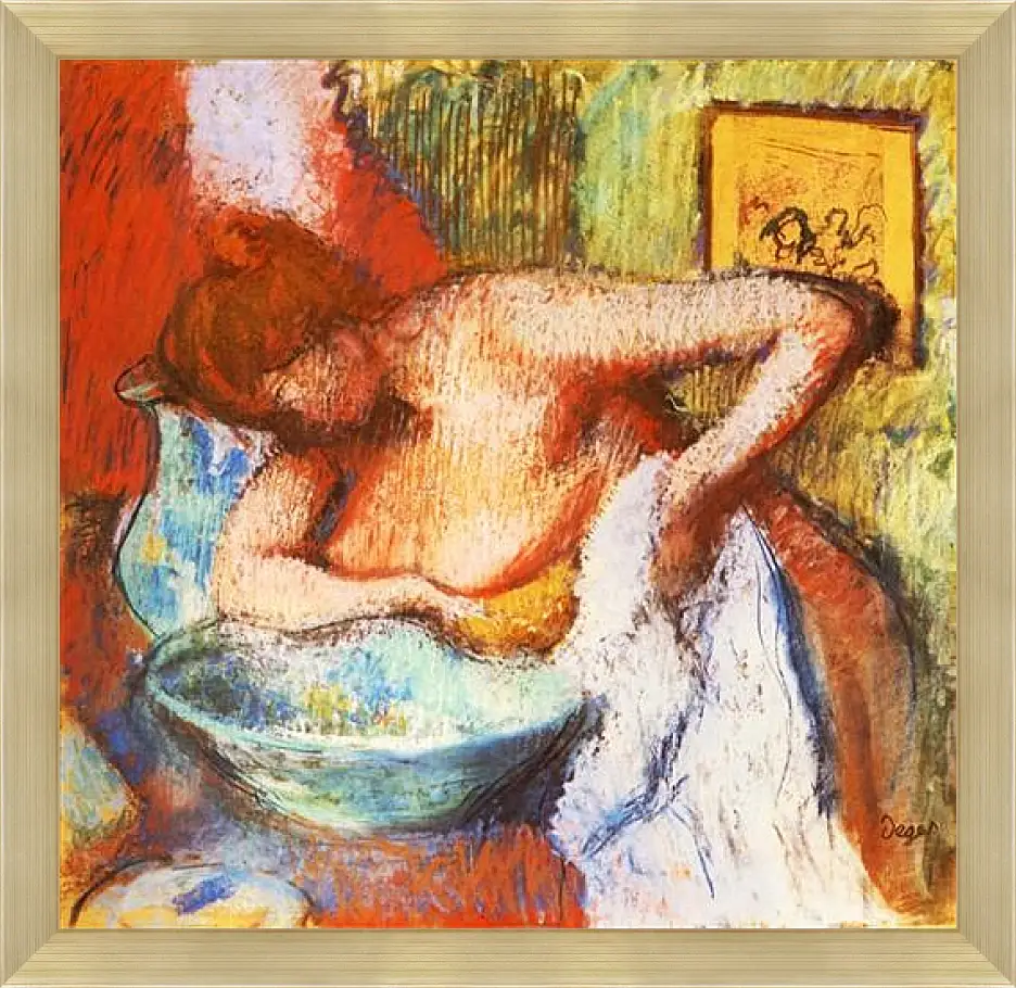 Картина в раме - La Toilette. Эдгар Дега