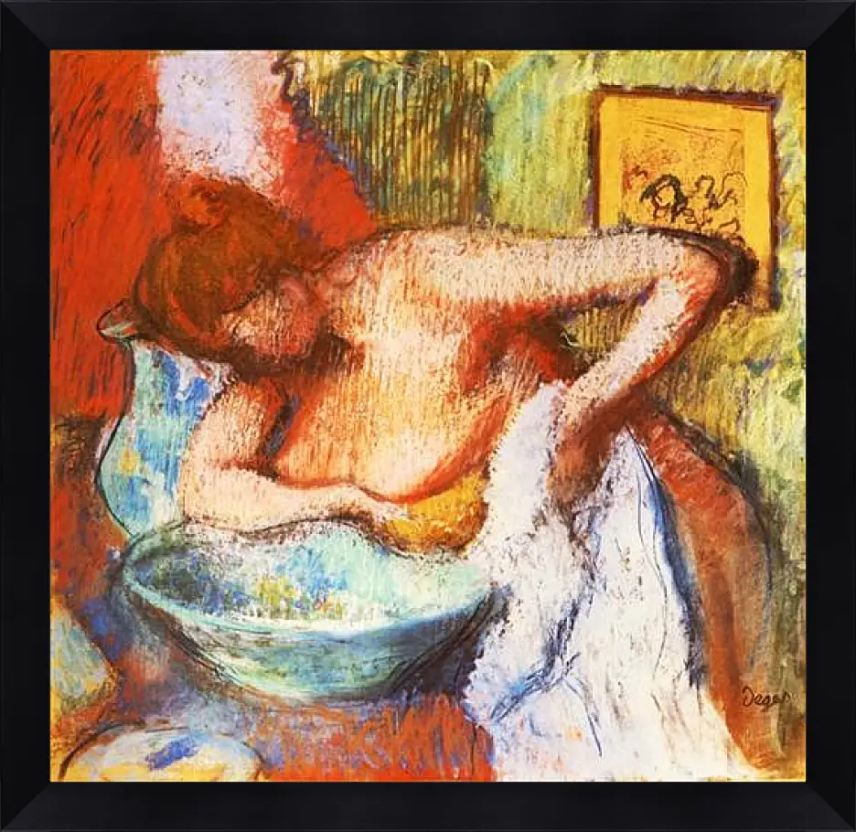 Картина в раме - La Toilette. Эдгар Дега