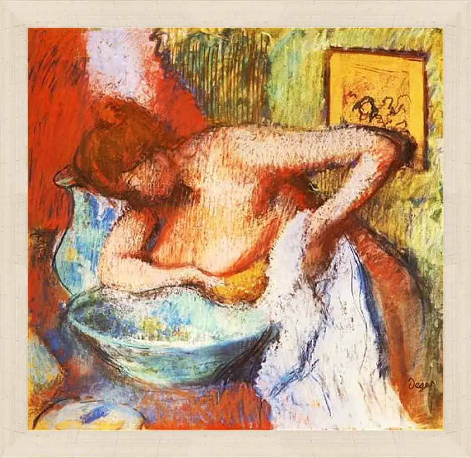 Картина в раме - La Toilette. Эдгар Дега