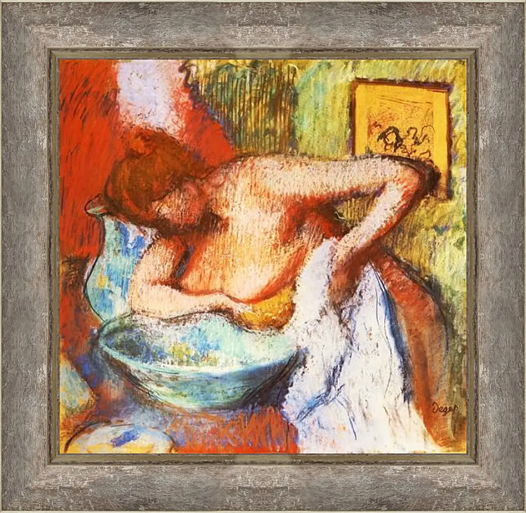 Картина в раме - La Toilette. Эдгар Дега