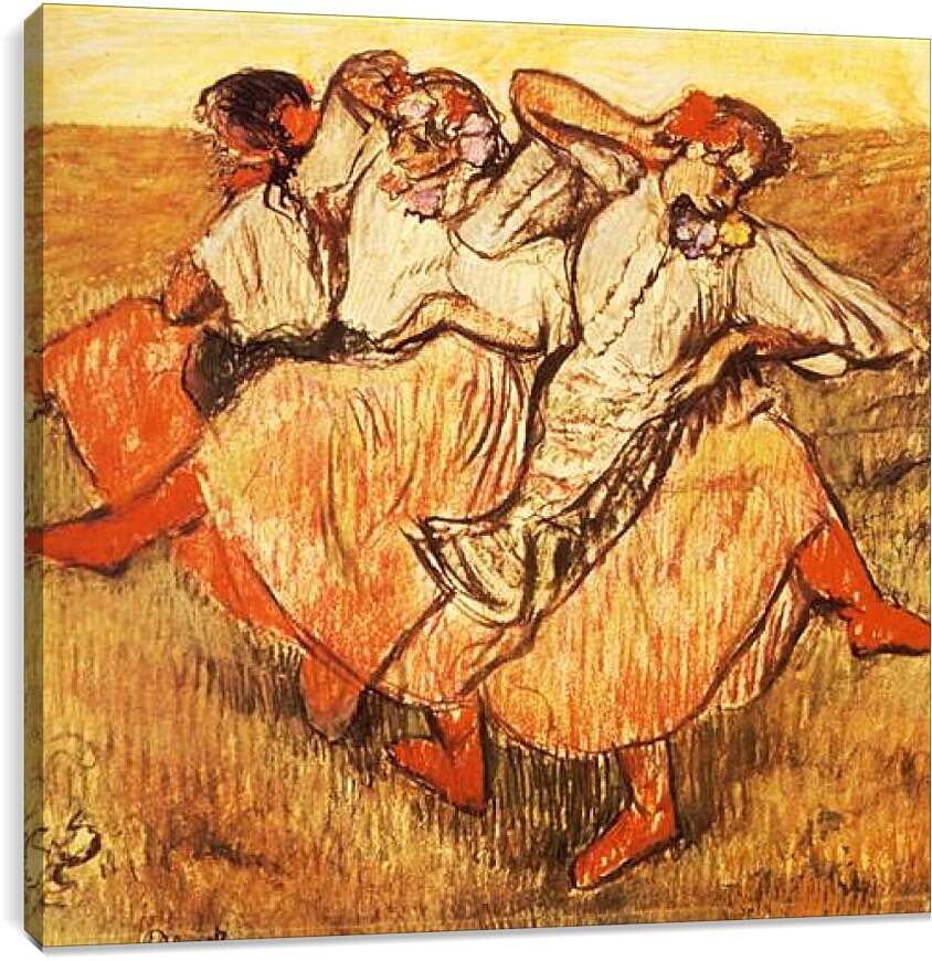 Постер и плакат - Les Trois danseuses russes. Эдгар Дега