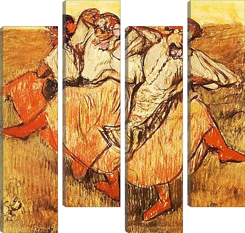 Модульная картина - Les Trois danseuses russes. Эдгар Дега