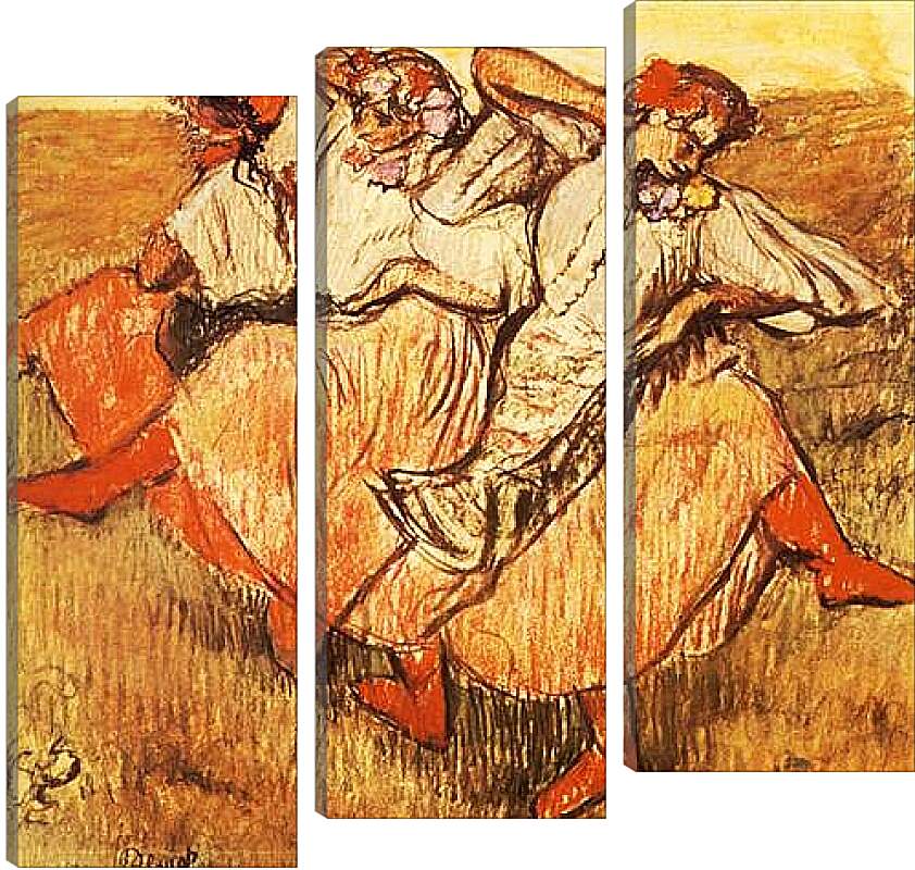 Модульная картина - Les Trois danseuses russes. Эдгар Дега