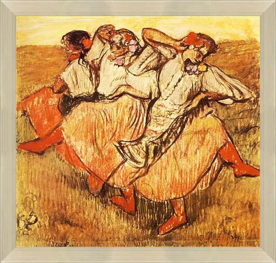 Картина в раме - Les Trois danseuses russes. Эдгар Дега