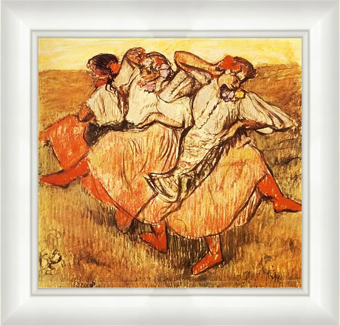 Картина в раме - Les Trois danseuses russes. Эдгар Дега