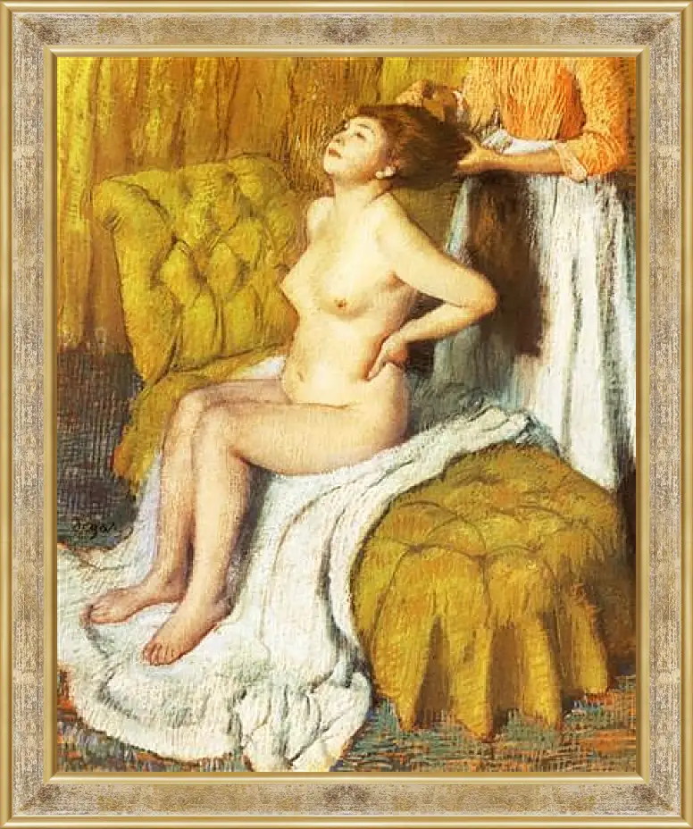 Картина в раме - La Toilette. Эдгар Дега