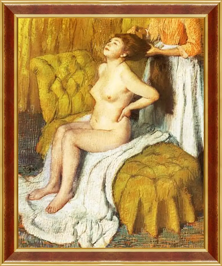 Картина в раме - La Toilette. Эдгар Дега