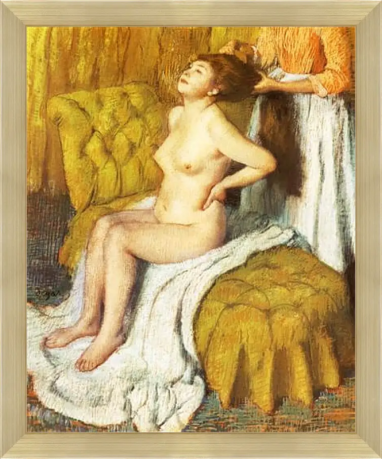 Картина в раме - La Toilette. Эдгар Дега