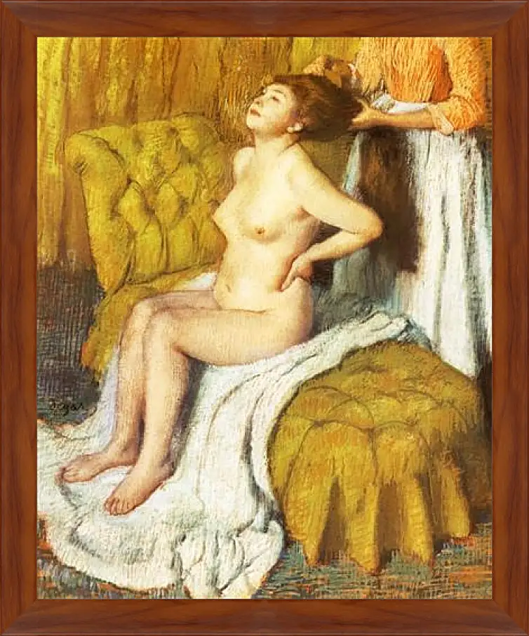 Картина в раме - La Toilette. Эдгар Дега