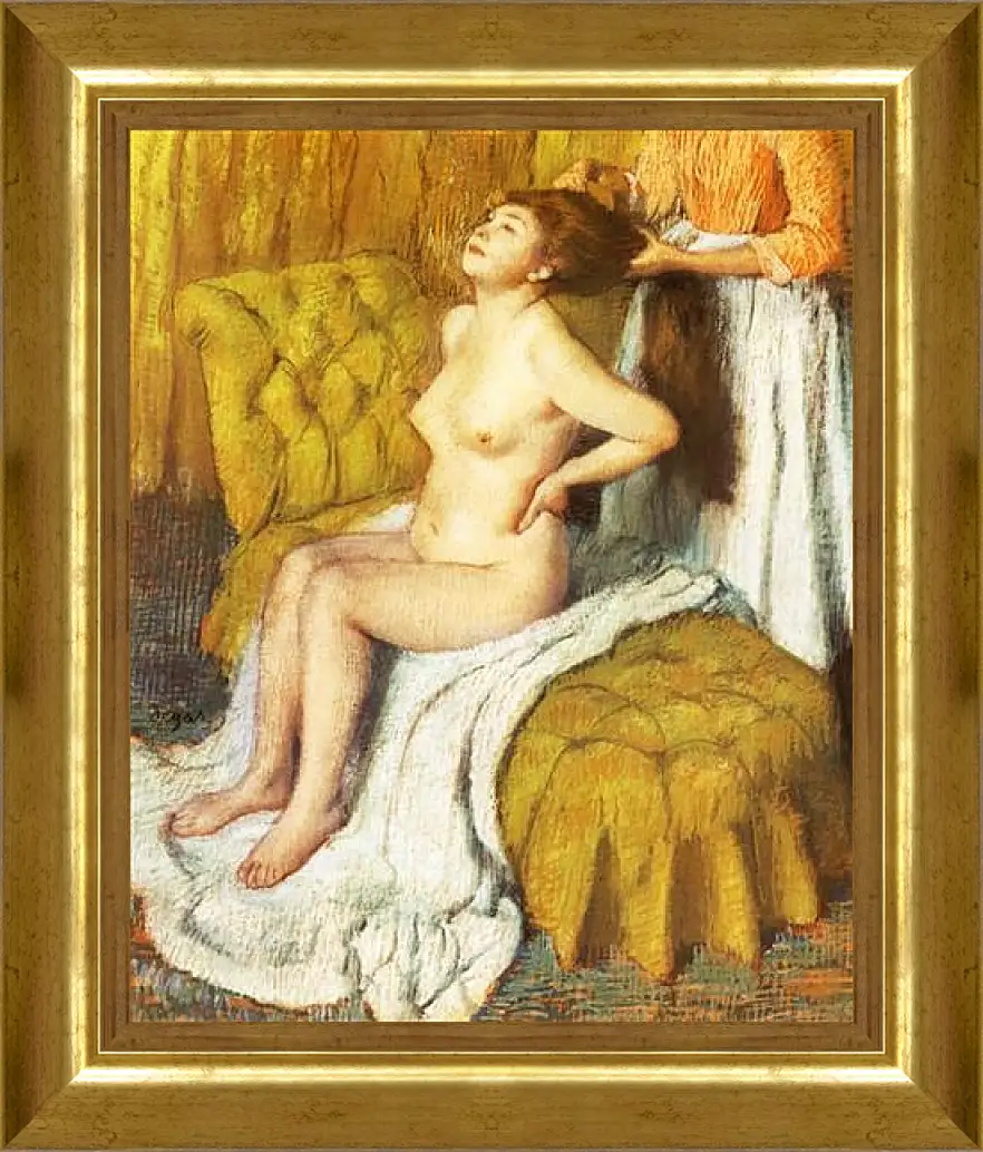 Картина в раме - La Toilette. Эдгар Дега