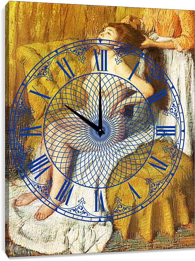 Часы картина - La Toilette. Эдгар Дега