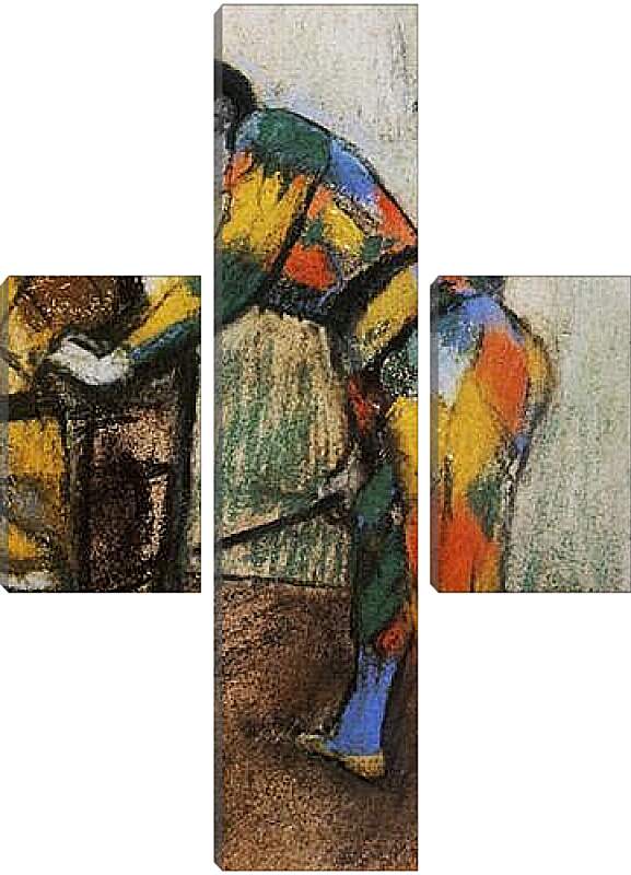 Модульная картина - Deux arlequins. Эдгар Дега