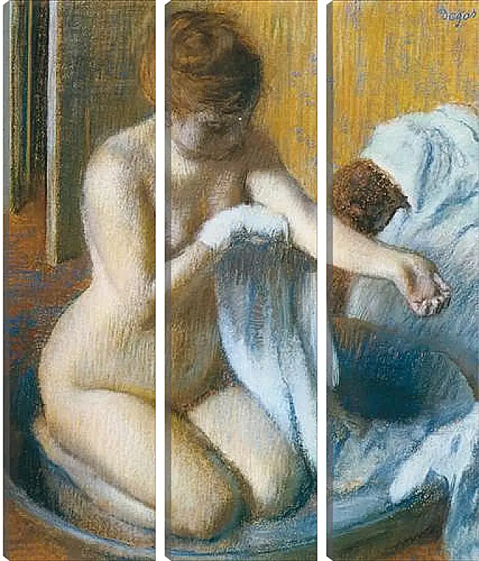 Модульная картина - Degas Edgar, Femme au tub Woman with the tub. Эдгар Дега