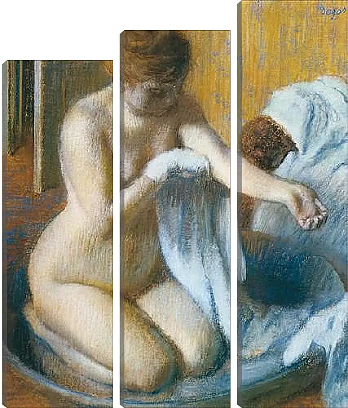 Модульная картина - Degas Edgar, Femme au tub Woman with the tub. Эдгар Дега