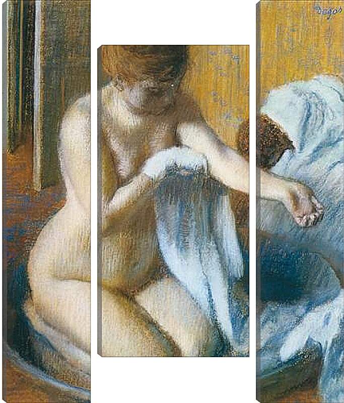 Модульная картина - Degas Edgar, Femme au tub Woman with the tub. Эдгар Дега
