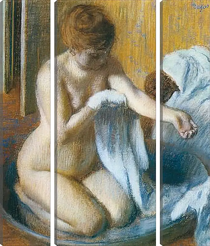 Модульная картина - Degas Edgar, Femme au tub Woman with the tub. Эдгар Дега