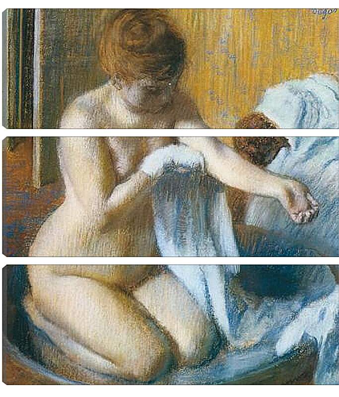 Модульная картина - Degas Edgar, Femme au tub Woman with the tub. Эдгар Дега