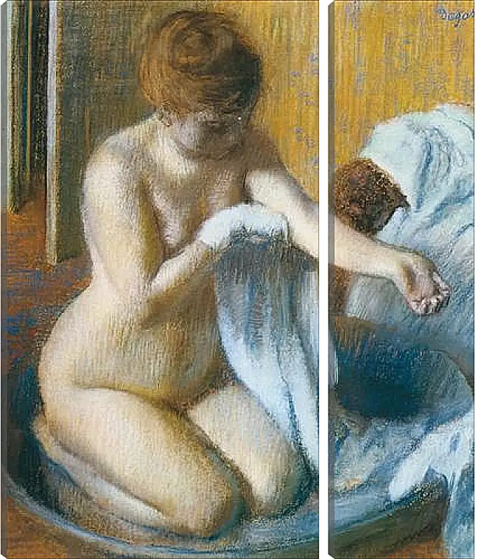 Модульная картина - Degas Edgar, Femme au tub Woman with the tub. Эдгар Дега