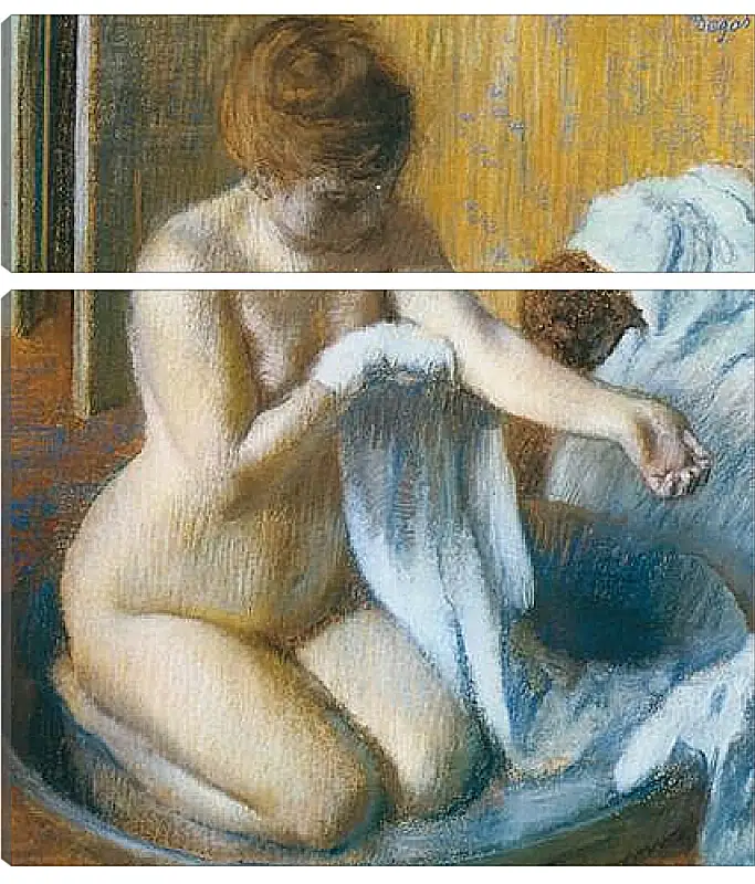 Модульная картина - Degas Edgar, Femme au tub Woman with the tub. Эдгар Дега