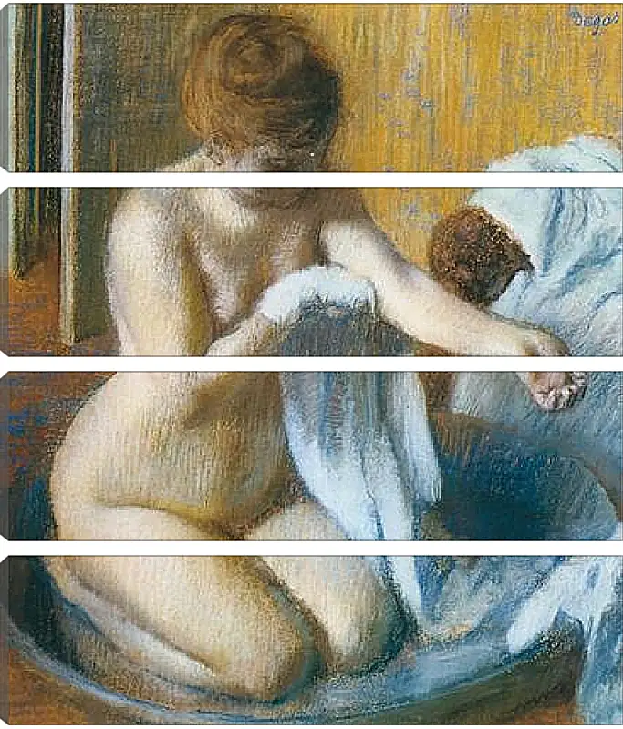 Модульная картина - Degas Edgar, Femme au tub Woman with the tub. Эдгар Дега