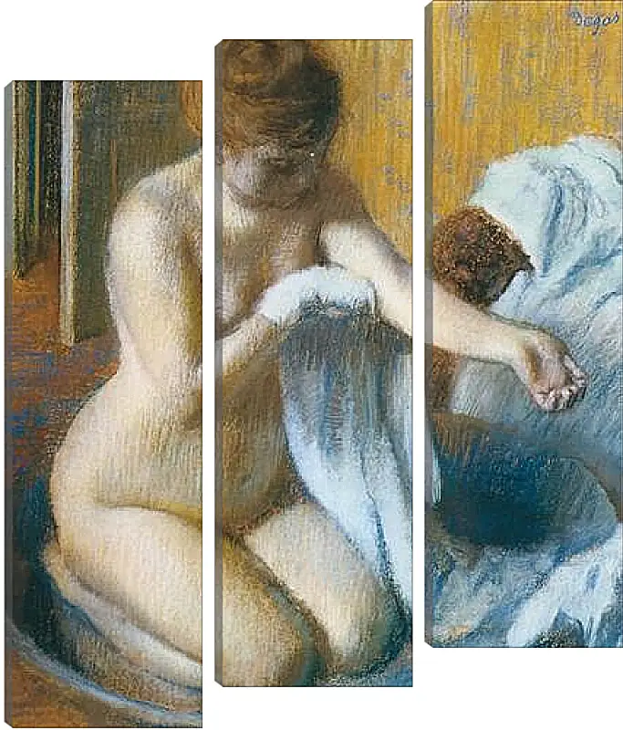 Модульная картина - Degas Edgar, Femme au tub Woman with the tub. Эдгар Дега