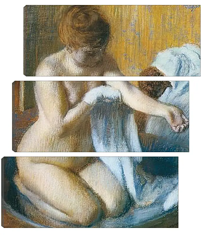 Модульная картина - Degas Edgar, Femme au tub Woman with the tub. Эдгар Дега