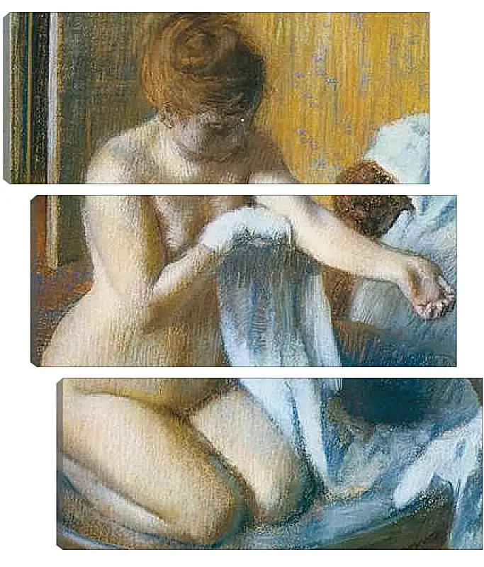 Модульная картина - Degas Edgar, Femme au tub Woman with the tub. Эдгар Дега