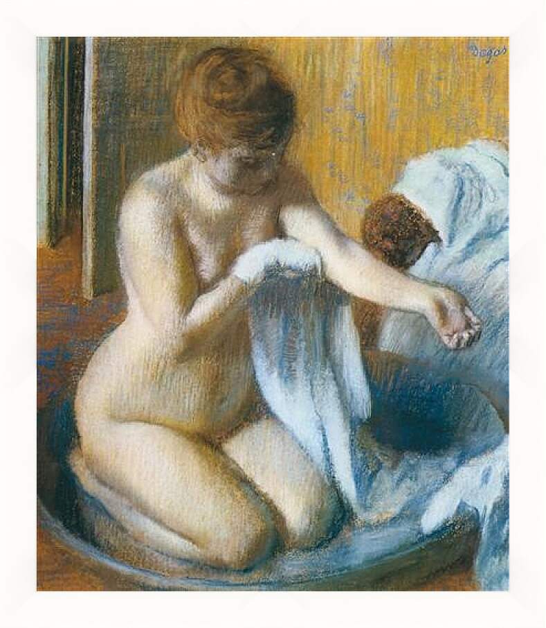 Картина в раме - Degas Edgar, Femme au tub Woman with the tub. Эдгар Дега