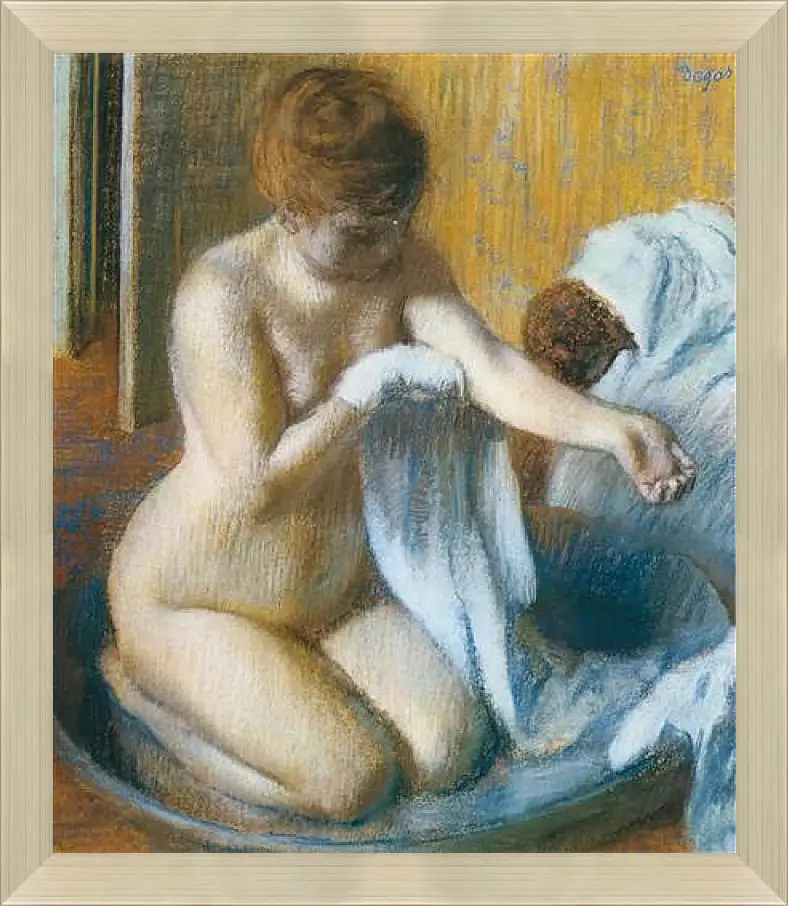 Картина в раме - Degas Edgar, Femme au tub Woman with the tub. Эдгар Дега