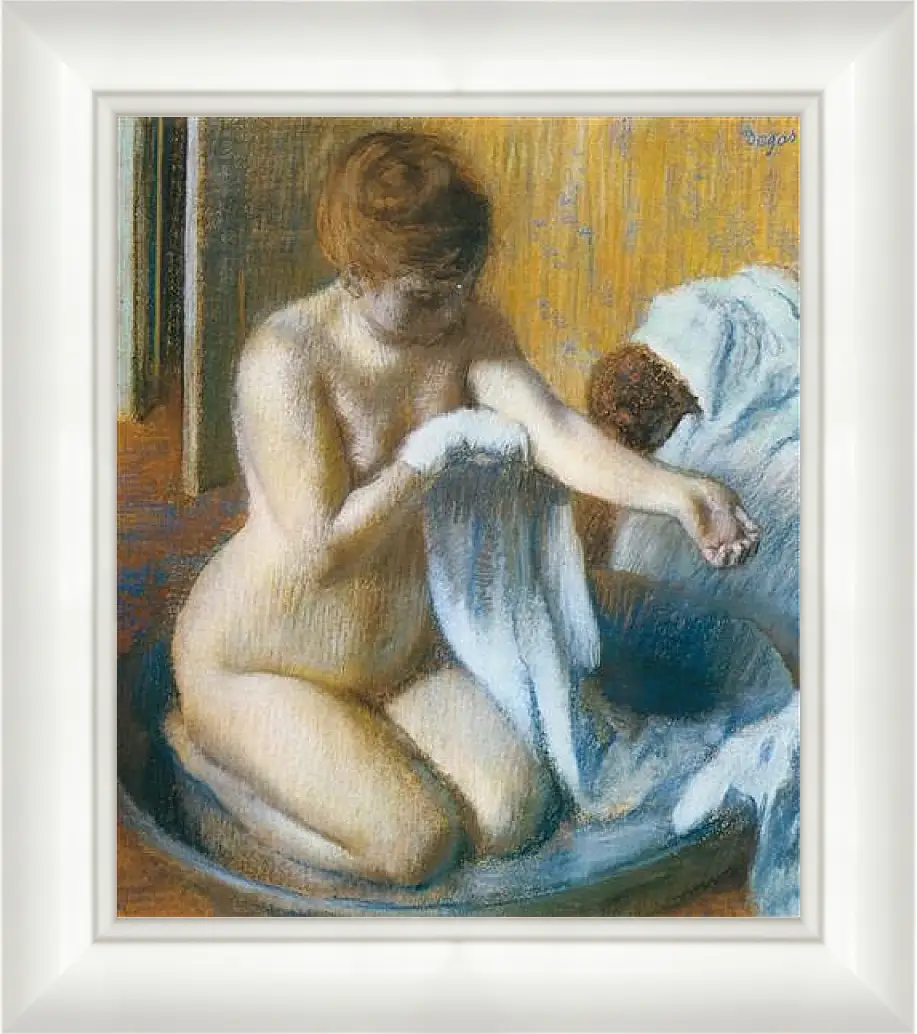 Картина в раме - Degas Edgar, Femme au tub Woman with the tub. Эдгар Дега