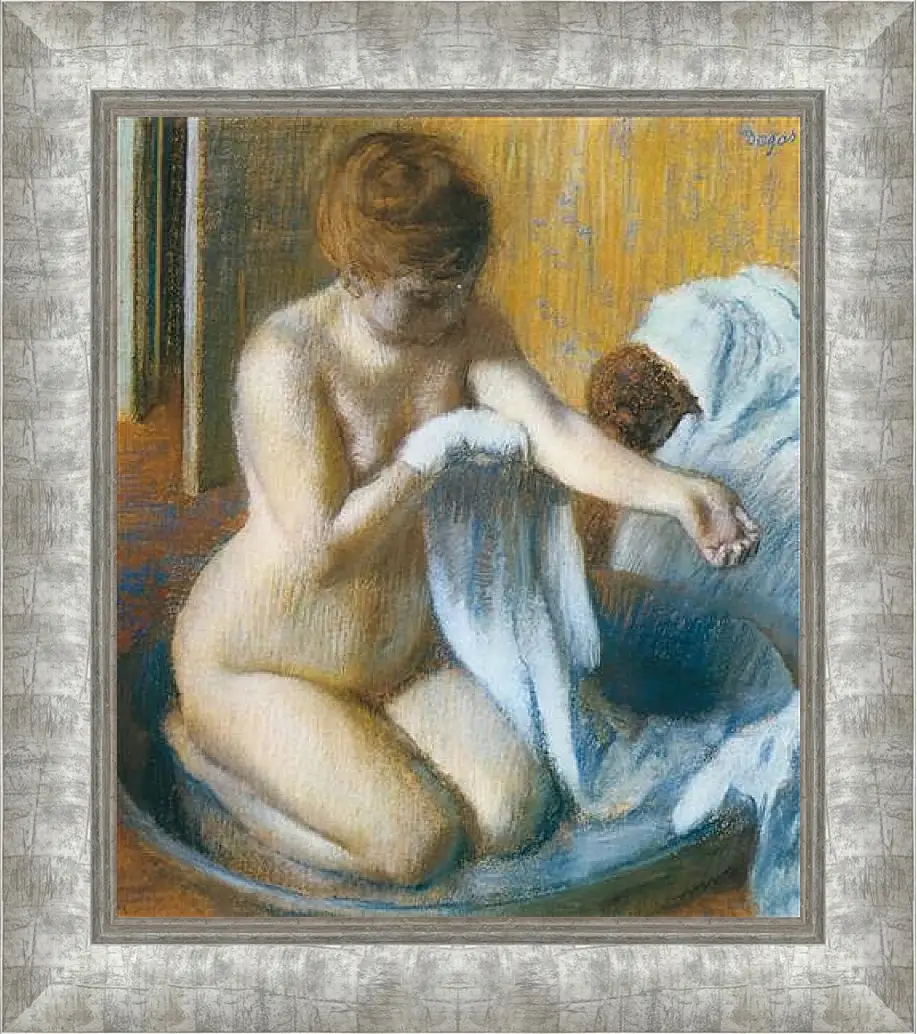 Картина в раме - Degas Edgar, Femme au tub Woman with the tub. Эдгар Дега