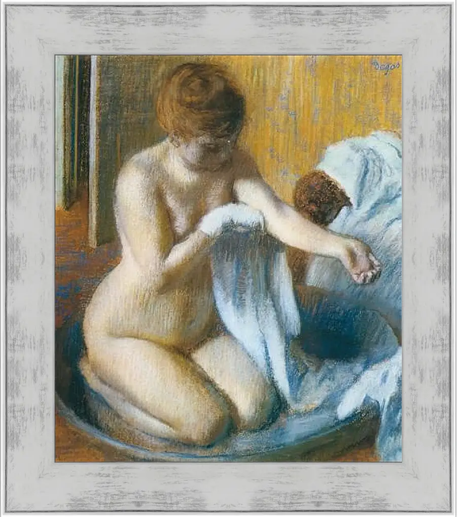 Картина в раме - Degas Edgar, Femme au tub Woman with the tub. Эдгар Дега