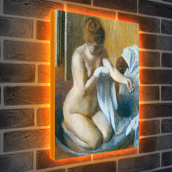 Лайтбокс световая панель - Degas Edgar, Femme au tub Woman with the tub. Эдгар Дега