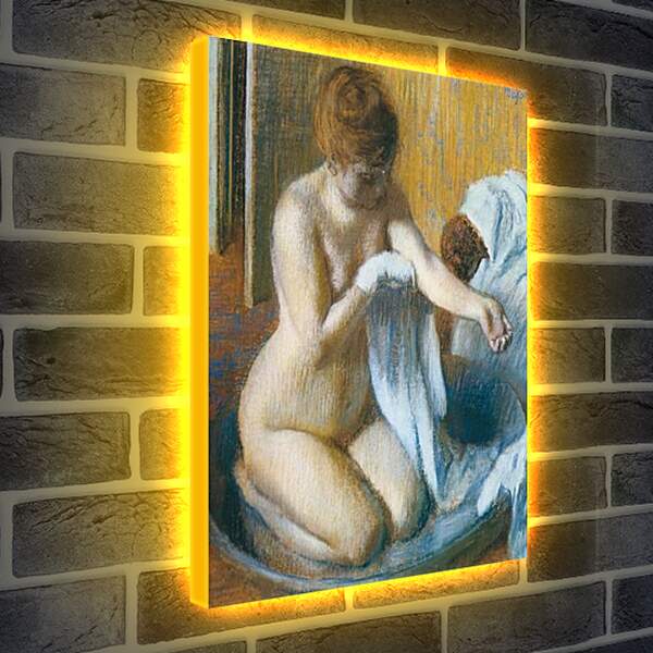 Лайтбокс световая панель - Degas Edgar, Femme au tub Woman with the tub. Эдгар Дега