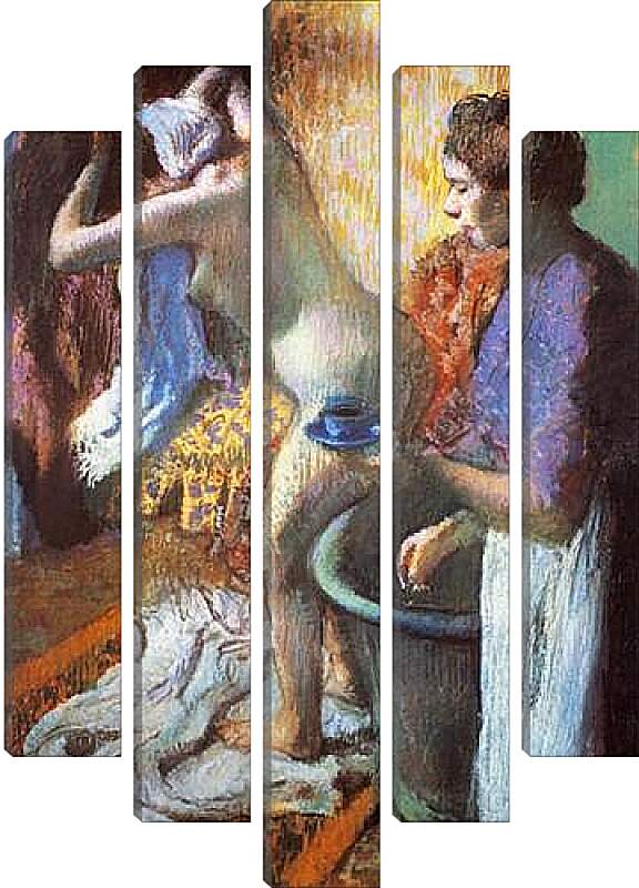 Модульная картина - Le petit dejeuner a la sortie du bain. Эдгар Дега
