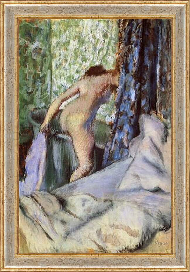 Картина в раме - Le Bain, le bain matinal. Эдгар Дега