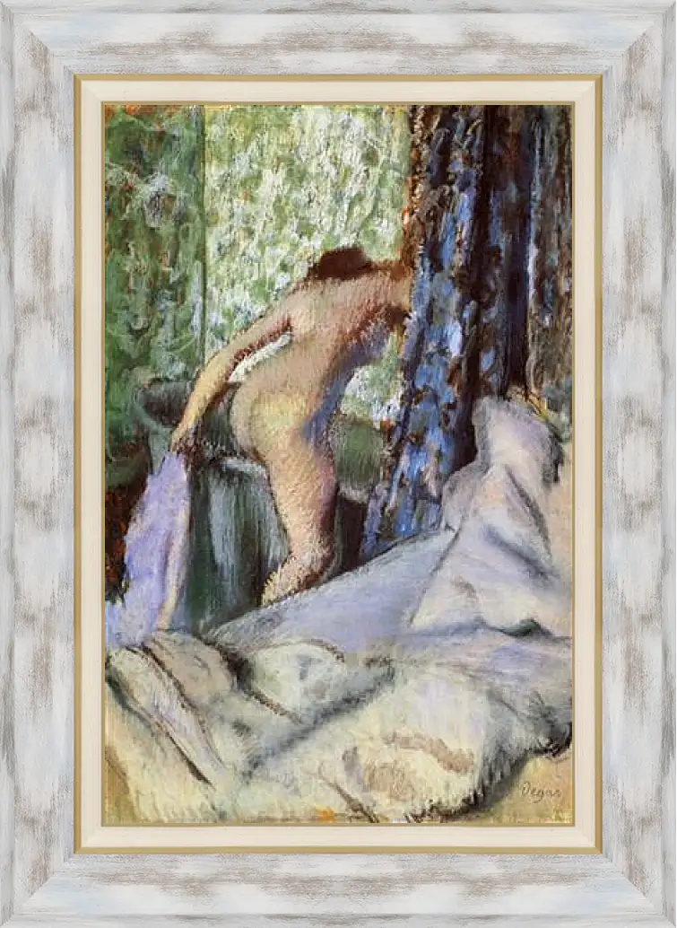 Картина в раме - Le Bain, le bain matinal. Эдгар Дега