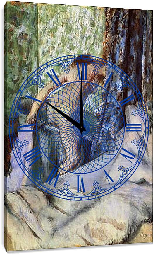 Часы картина - Le Bain, le bain matinal. Эдгар Дега