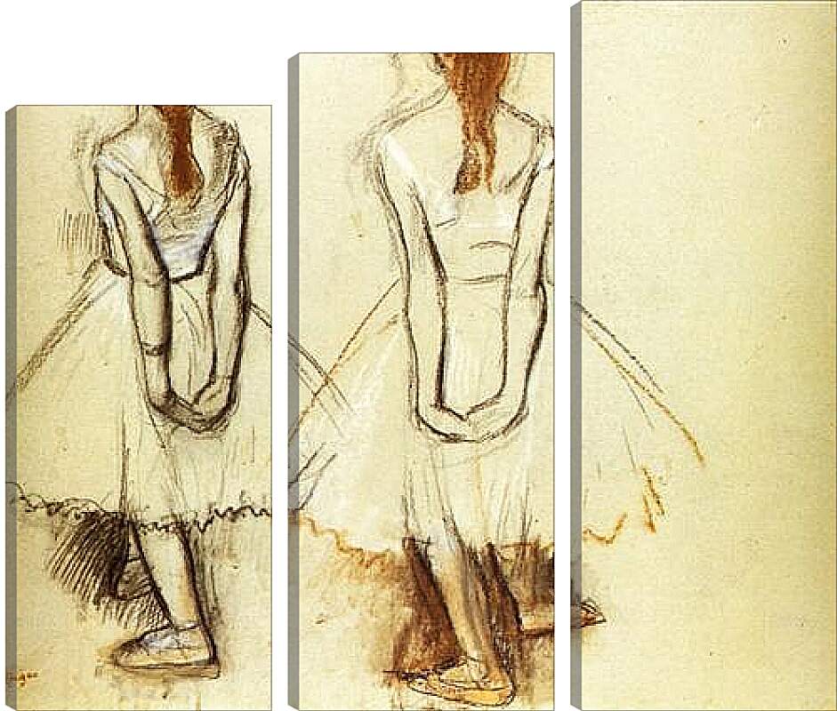 Модульная картина - Etude pour la Petite danseuse de quatorze ans. Эдгар Дега