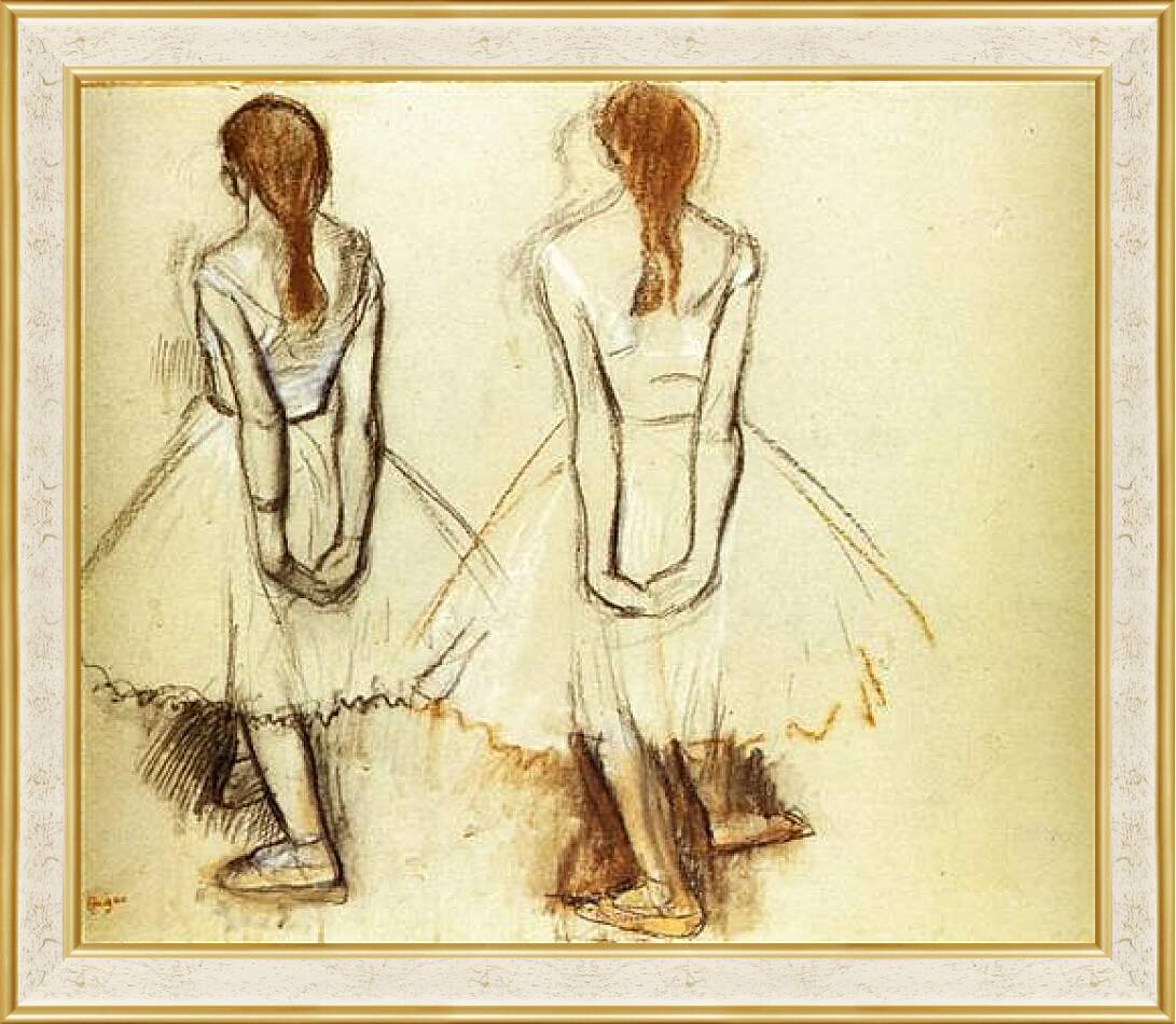 Картина в раме - Etude pour la Petite danseuse de quatorze ans. Эдгар Дега