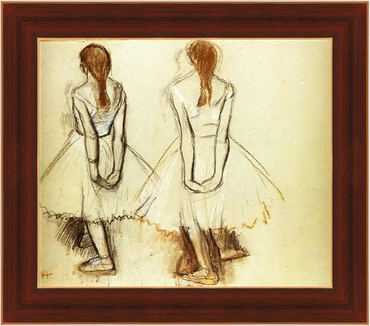 Картина в раме - Etude pour la Petite danseuse de quatorze ans. Эдгар Дега