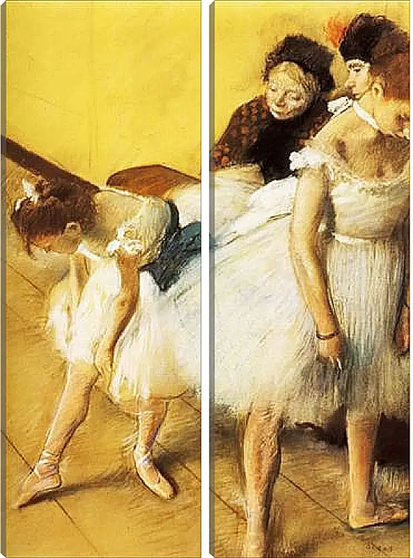Модульная картина - Examen de Danse, Danseuses a leur toilette. Эдгар Дега