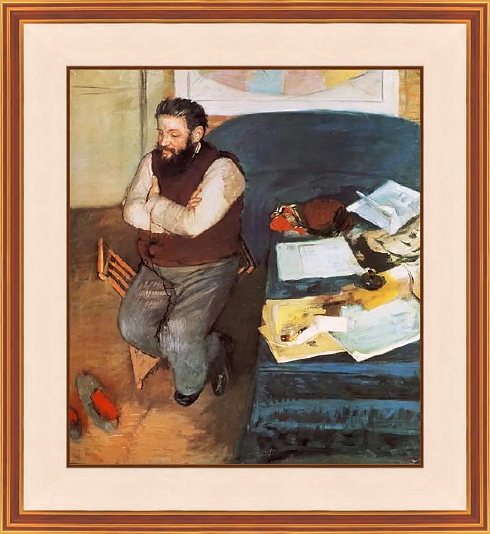 Картина в раме - Diego Martelli. Эдгар Дега