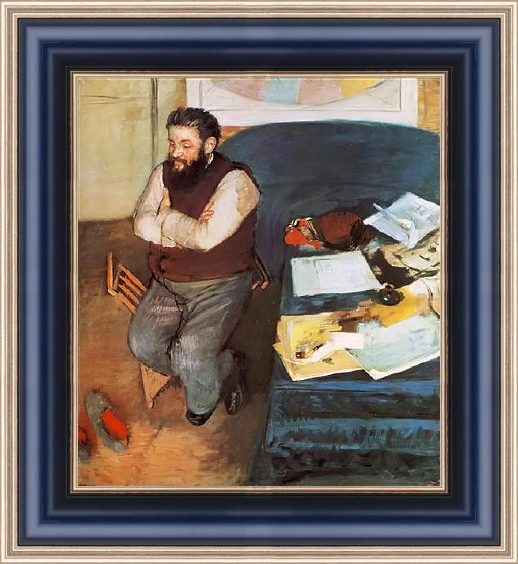 Картина в раме - Diego Martelli. Эдгар Дега