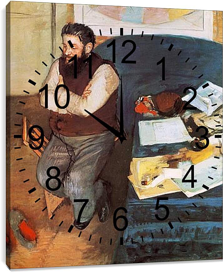 Часы картина - Diego Martelli. Эдгар Дега