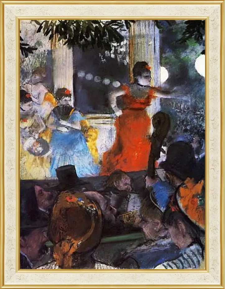Картина в раме - Le Cafe-concert des Ambassadeurs. Эдгар Дега