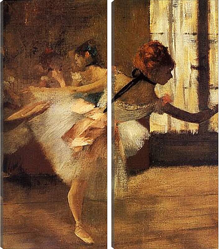 Модульная картина - La Repetition de Danse, detail. Эдгар Дега