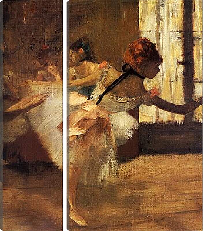 Модульная картина - La Repetition de Danse, detail. Эдгар Дега