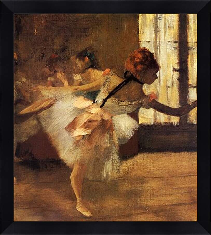 Картина в раме - La Repetition de Danse, detail. Эдгар Дега
