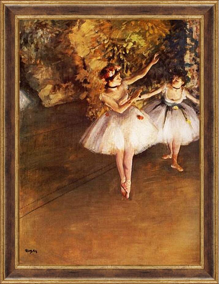 Картина в раме - Deux danseuses en scene. Эдгар Дега